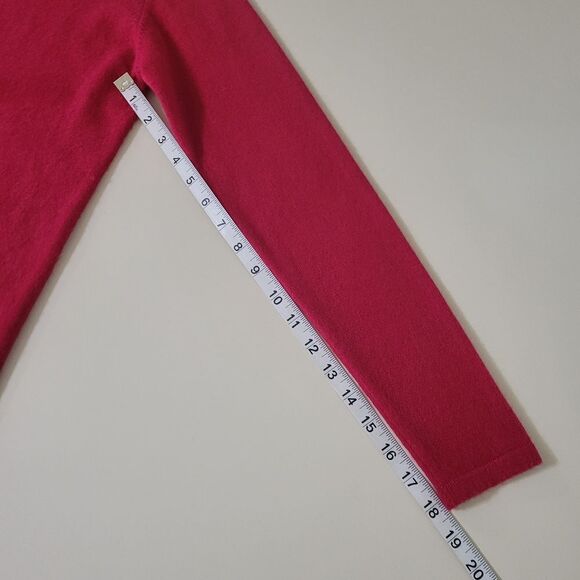 Cashmere House Women's Red Mock Neck Pullover Long Sleeve Sweater - Picture 7 of 12